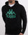 Kappa Zimm Hoodie Black/green