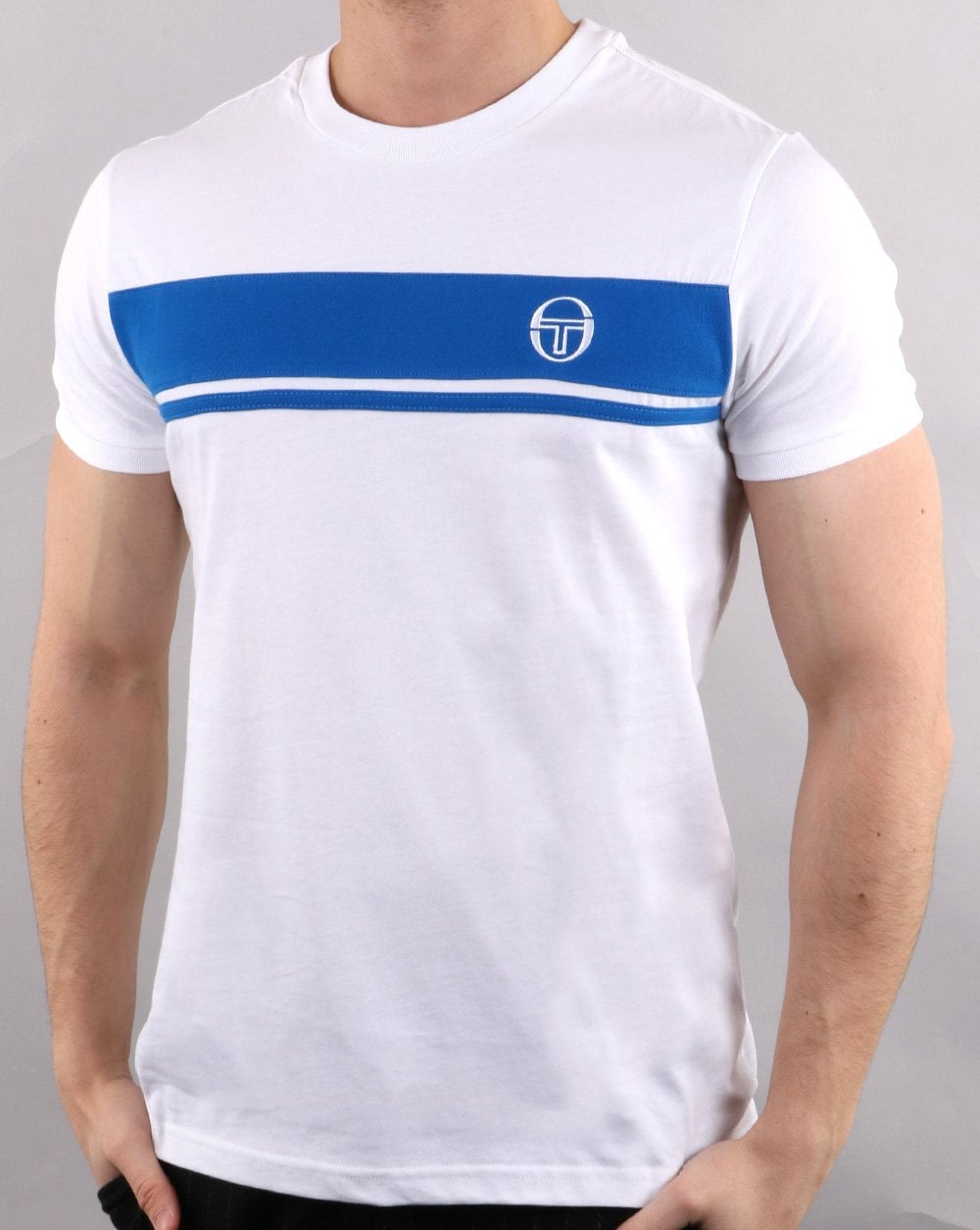 Sergio Tacchini Masters T Shirt White/royal
