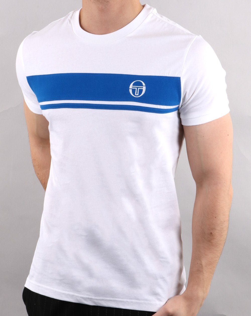 Sergio Tacchini Masters T Shirt White/royal