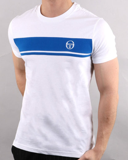Sergio Tacchini Masters T Shirt White/royal
