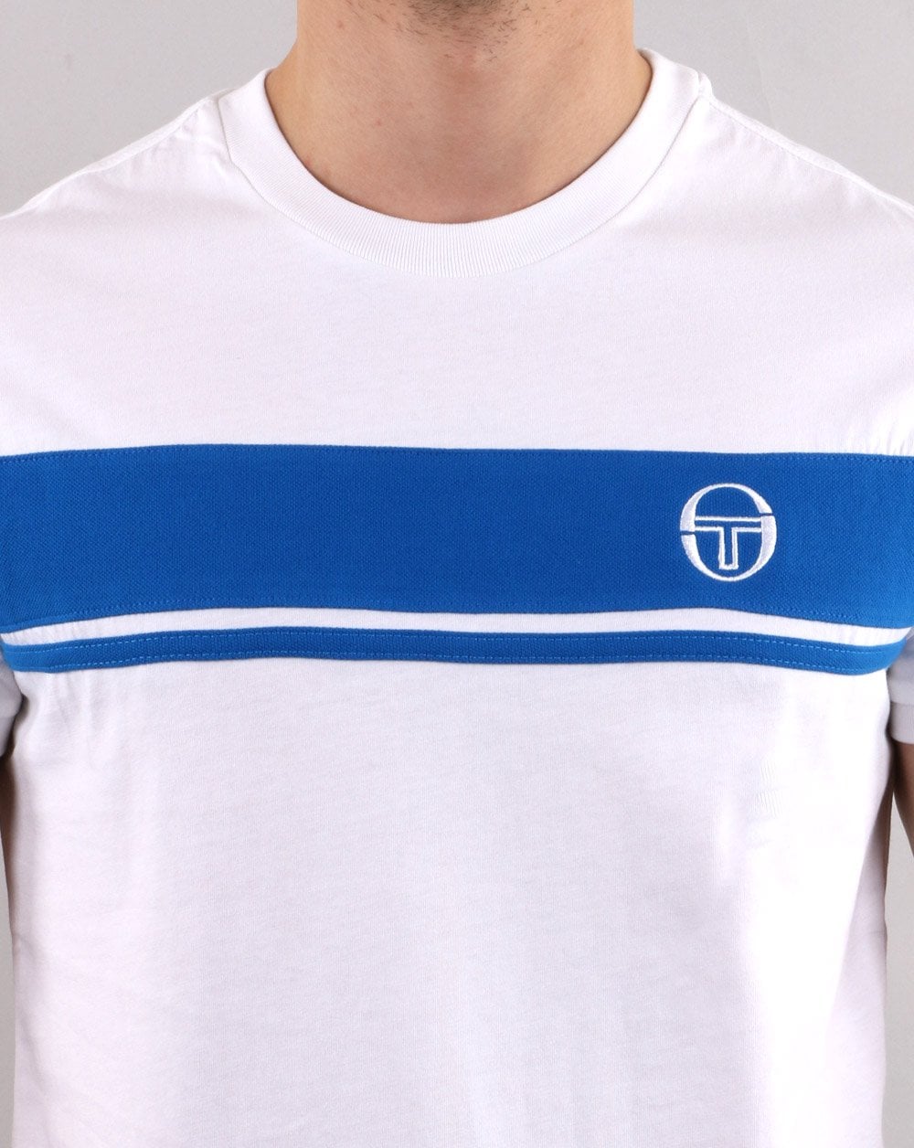 Sergio Tacchini Masters T Shirt White/royal