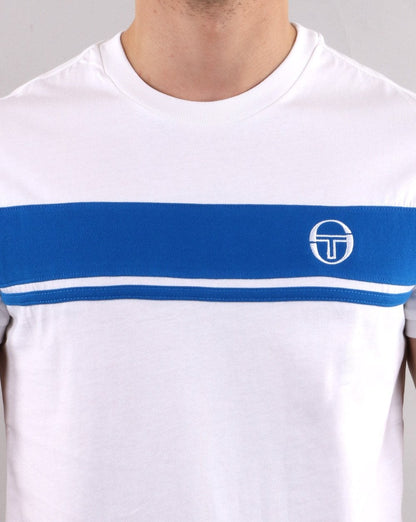 Sergio Tacchini Masters T Shirt White/royal