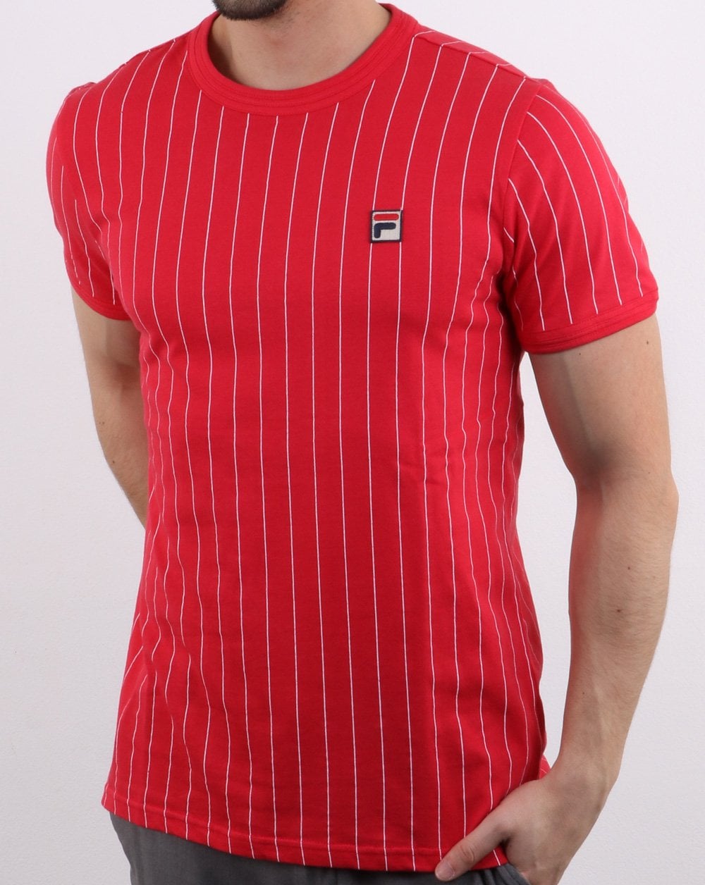 Fila Vintage Guilo T Shirt Red