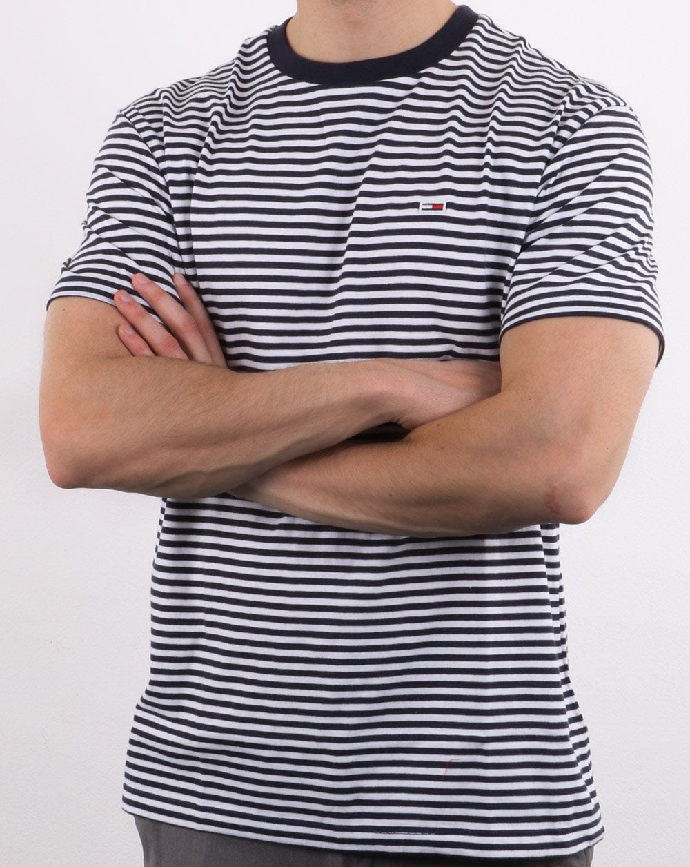 Tommy Hilfiger Classic Stripe T Shirt Navy/White