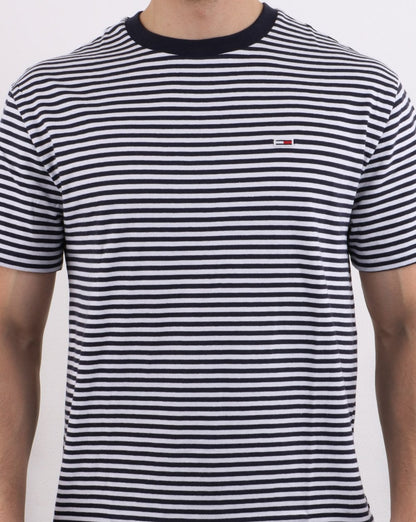 Tommy Hilfiger Classic Stripe T Shirt Navy/White