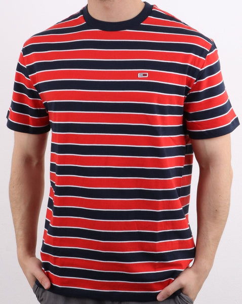 Tommy Hilfiger Bold Stripe Tee Flame Red/Navy