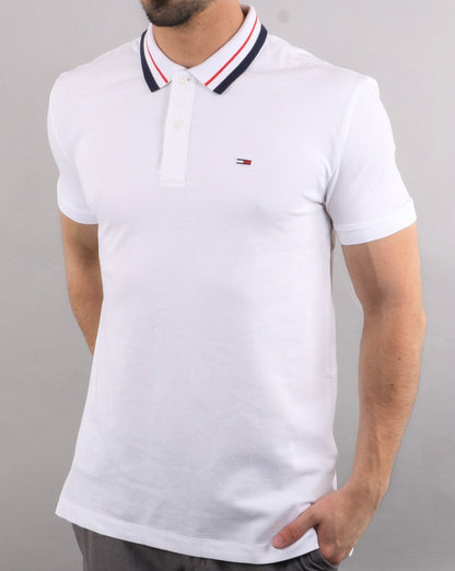 Tommy Hilfiger Tipped Polo White