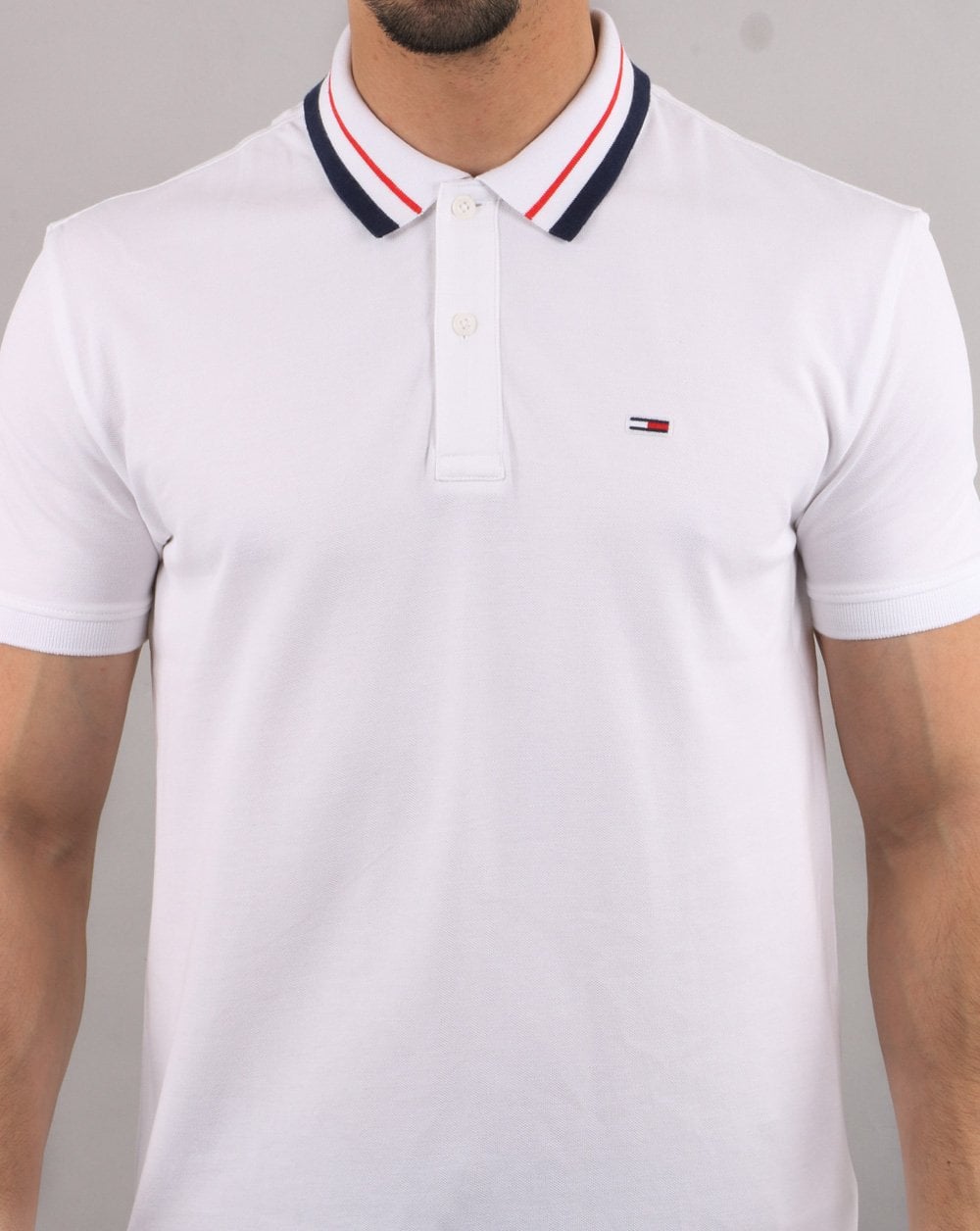 Tommy Hilfiger Tipped Polo White