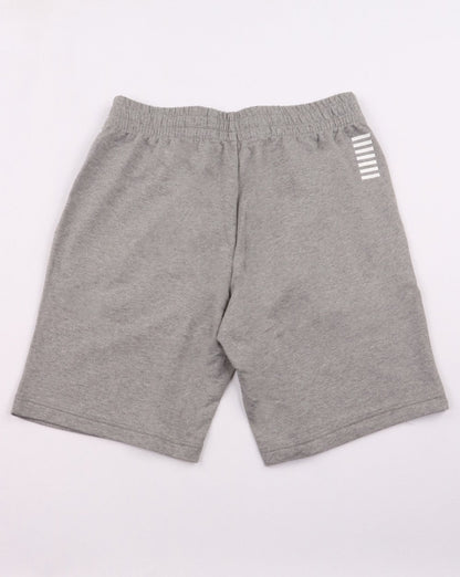 Emporio Armani EA7 Core Logo Fleece Shorts Grey