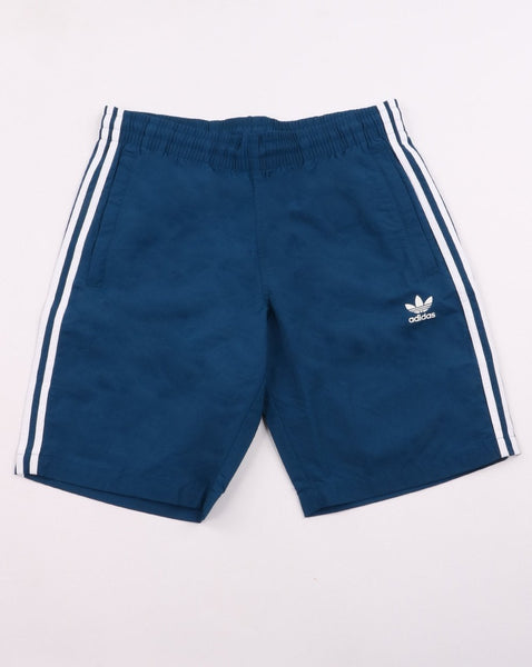 Adidas Originals 3 Stripe Swim Shorts Deep Blue
