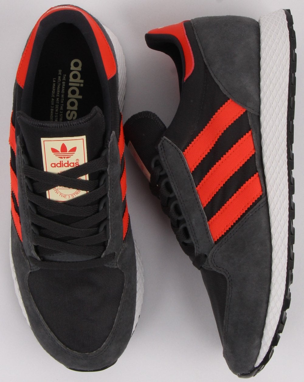 Adidas Forest Grove Trainers Carbon Grey/Orange