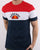 Ellesse Block T Shirt Navy/white/red
