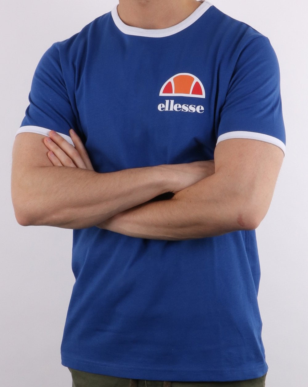 Ellesse Ringer T Shirt Royal Blue