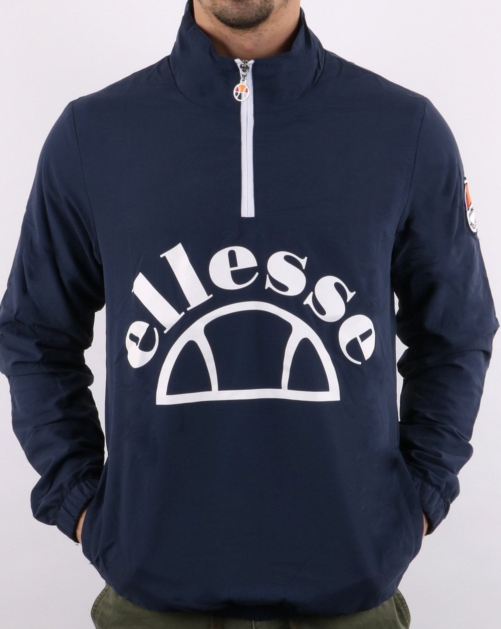 Ellesse Junio Qtr Zip Jacket Navy