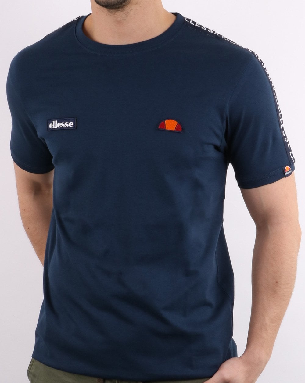 Ellesse Fede Taped T Shirt Navy