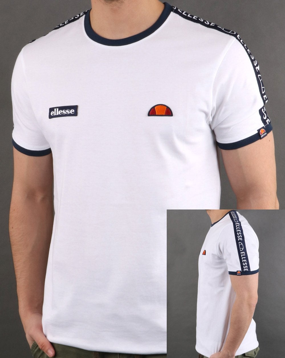 Ellesse Fede Taped T Shirt White