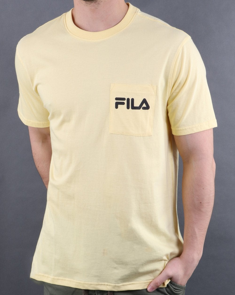 Fila Vintage Curtis Pocket T Shirt Yellow