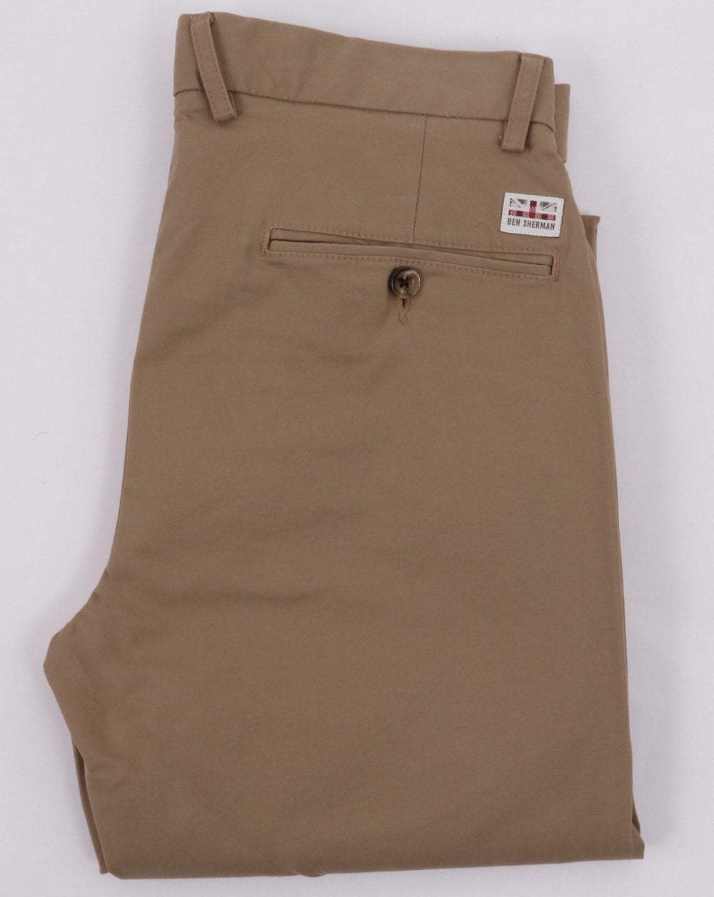 Ben Sherman Slim Stretch Chino Stone