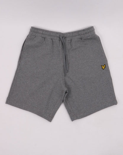 Lyle And Scott Sweat Short Mid Grey Marl