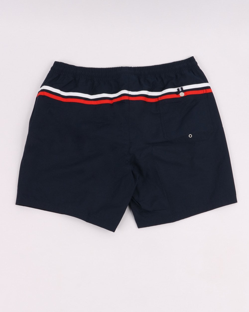 Lacoste Swim Shorts Navy With Stripe Detail