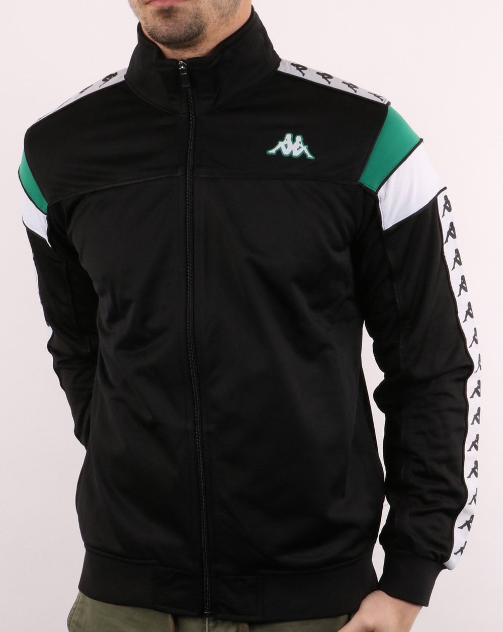 Kappa Merez Slim 222 Banda Jacket Black/green