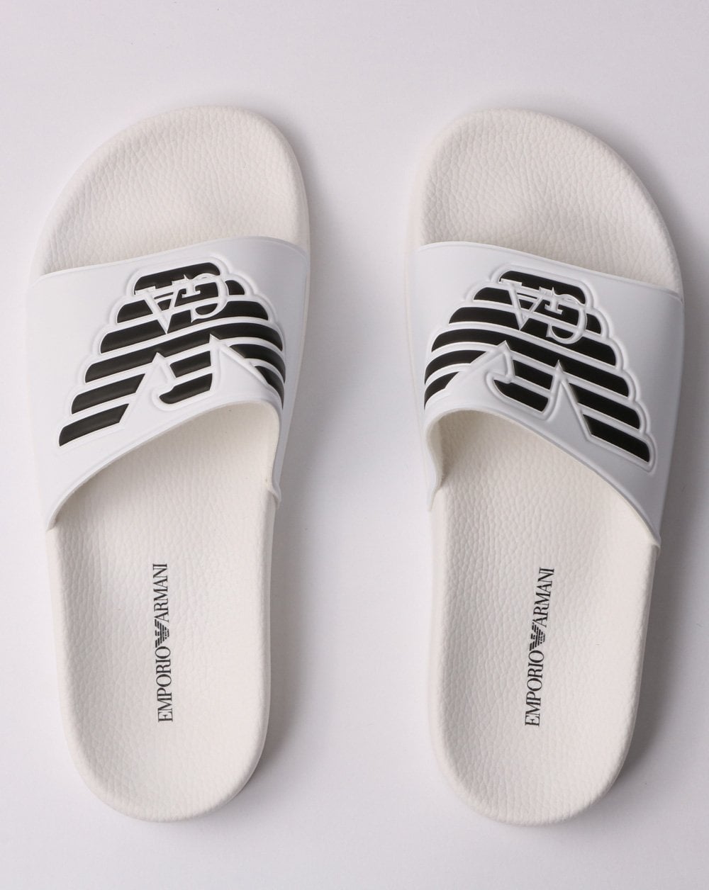 Emporio Armani Sliders White