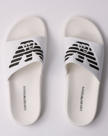 Emporio Armani Sliders White