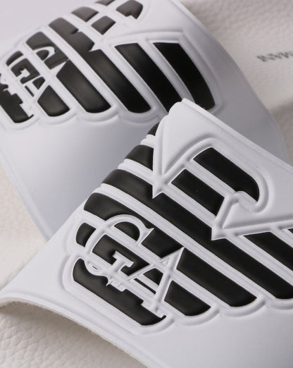 Emporio Armani Sliders White