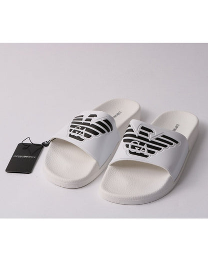 Emporio Armani Sliders White