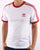 Adidas Originals Retro 3 Stripes T Shirt White/ Red