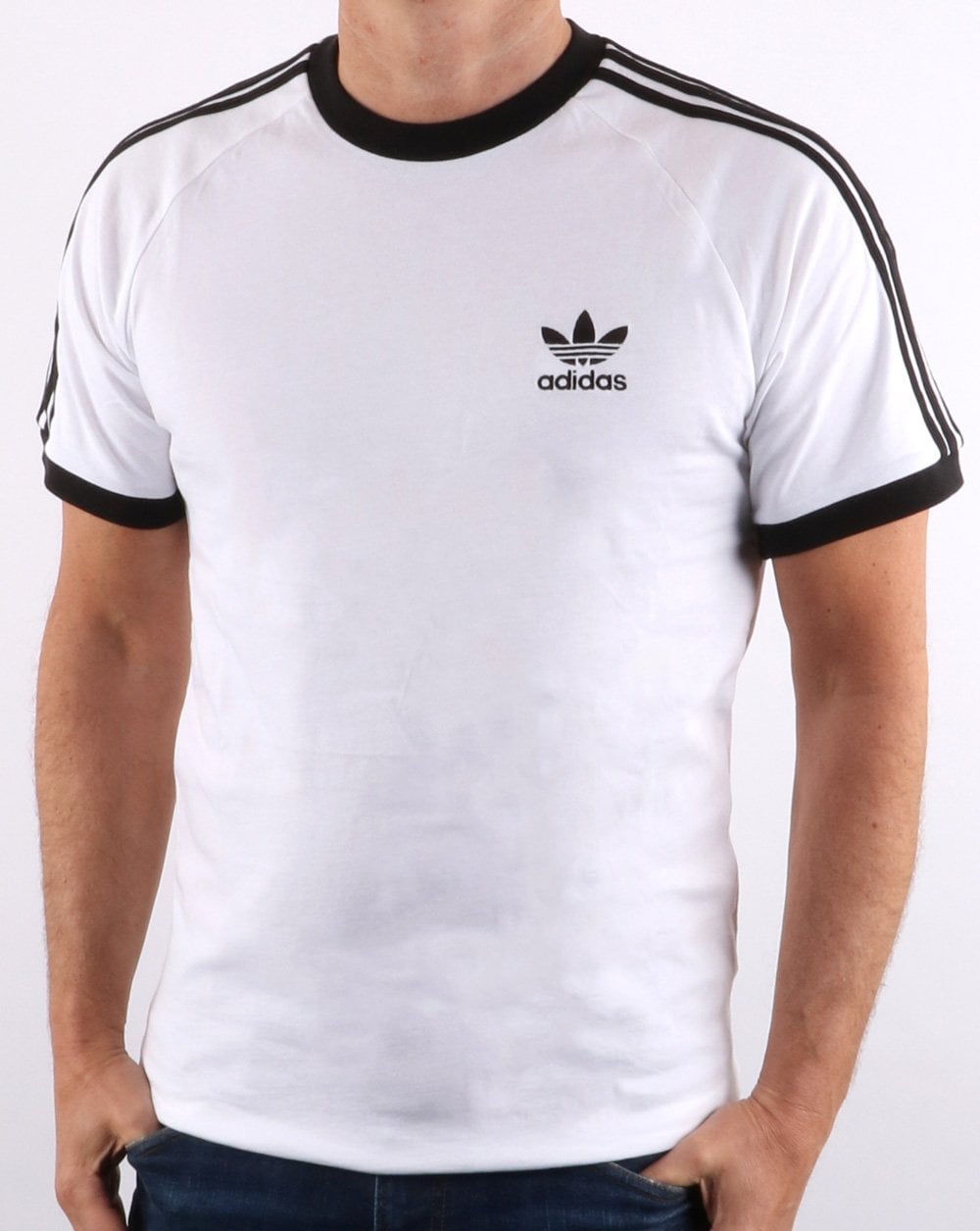 Adidas Originals 3 Stripes T Shirt White