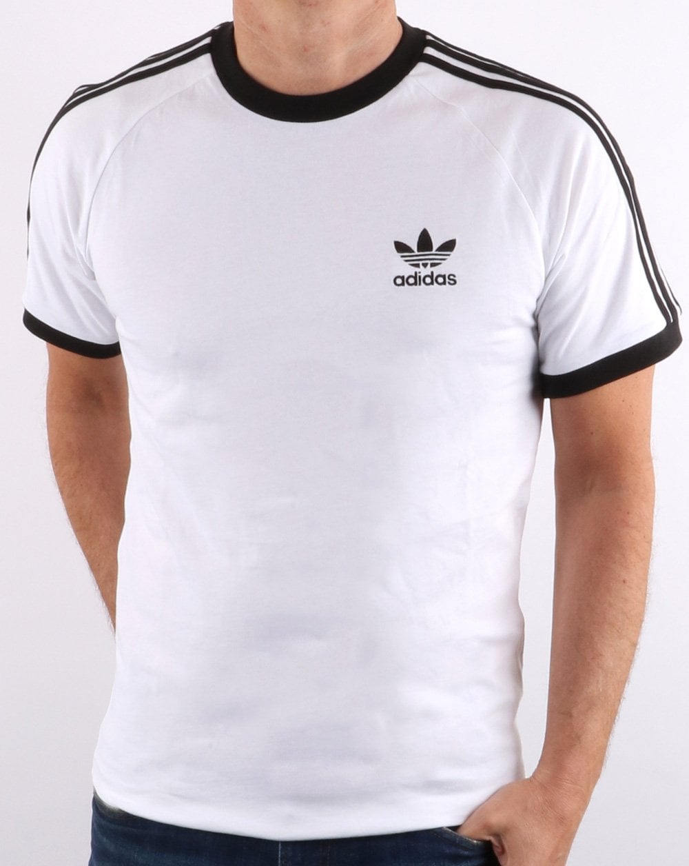 Adidas Originals 3 Stripes T Shirt White