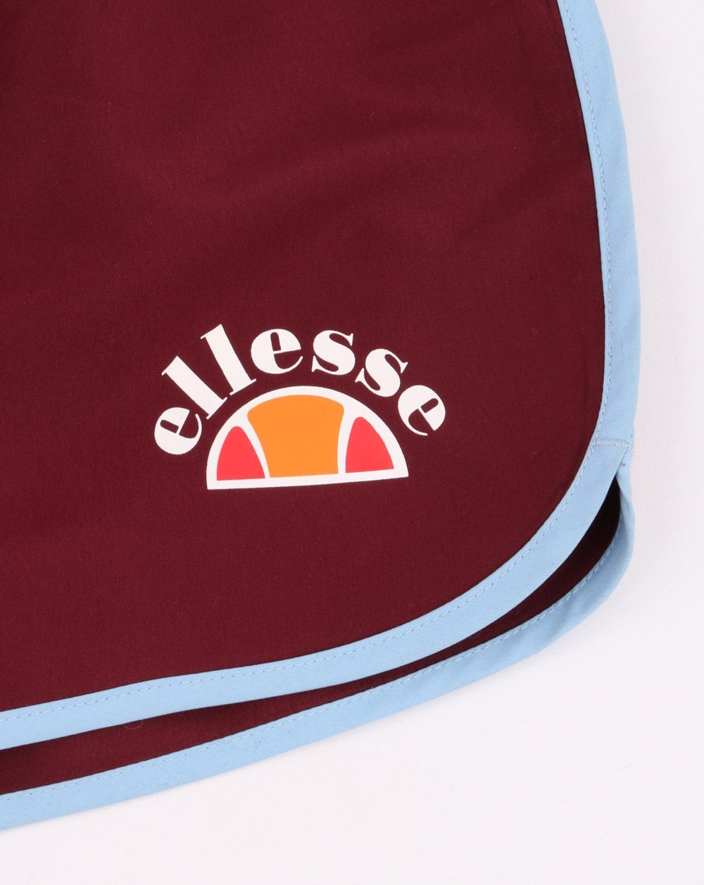 Ellesse Retro Swim Shorts Claret / Sky Blue