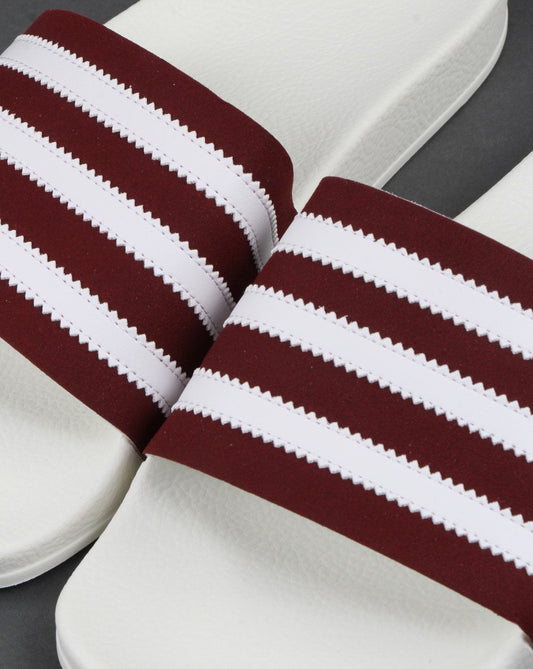 adidas Adidas Adilette Slides Burgundy/white