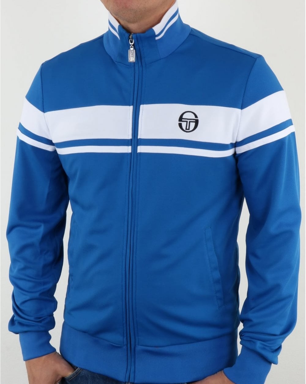 Sergio Tacchini Masters Track Top Royal Blue/white