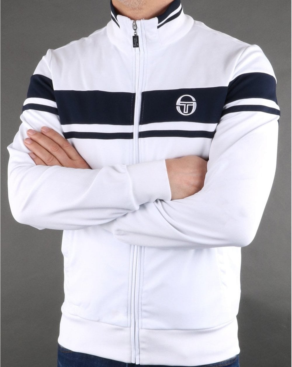 Sergio Tacchini Masters Track Top White/Navy