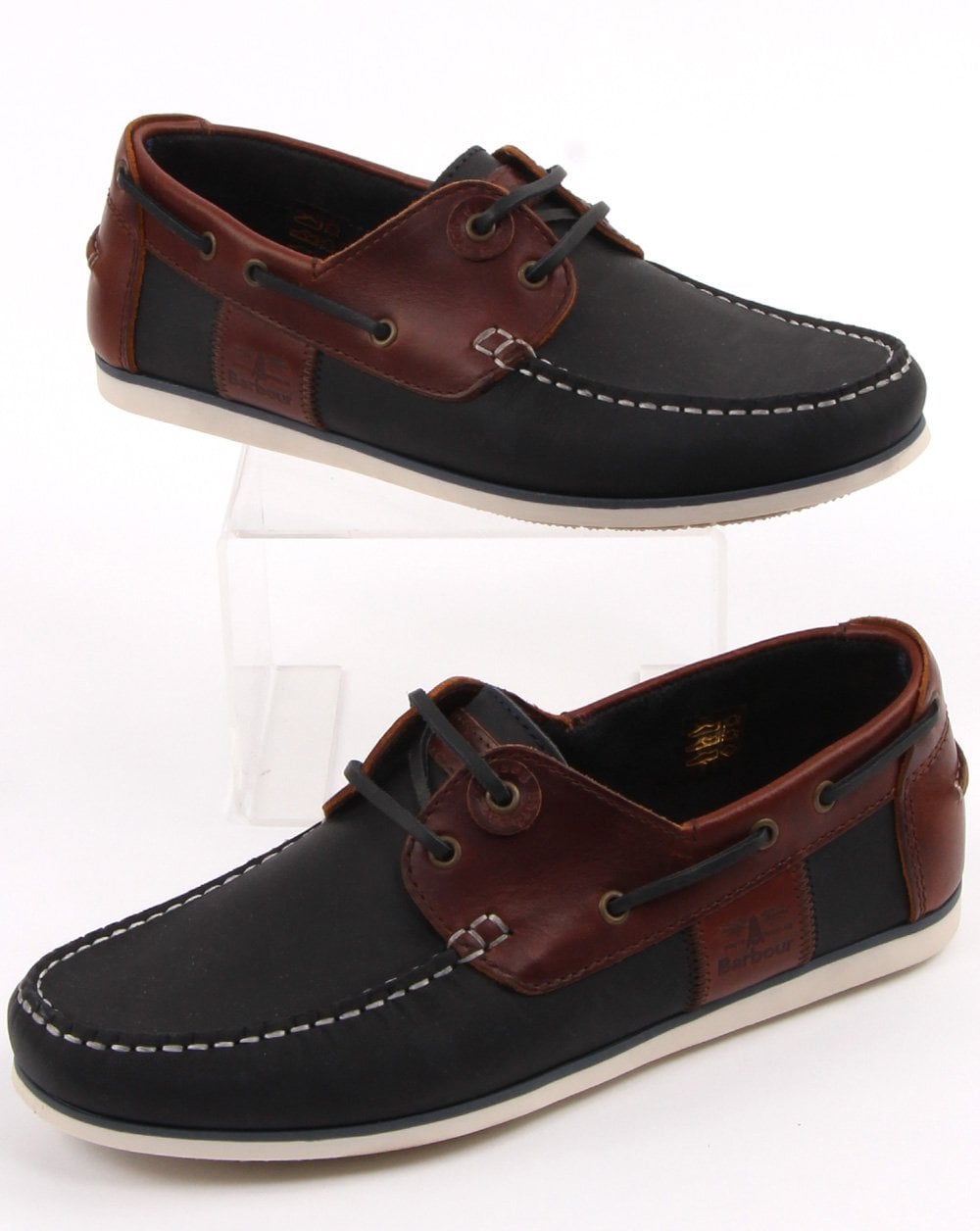 Barbour Capstan Boat Shoe Navy/Brown