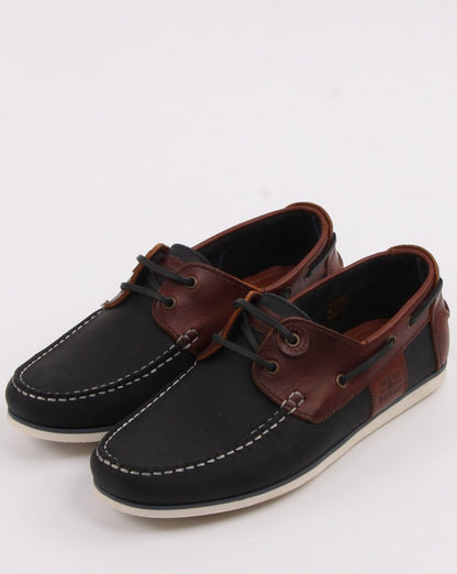 Barbour Capstan Boat Shoe Navy/Brown