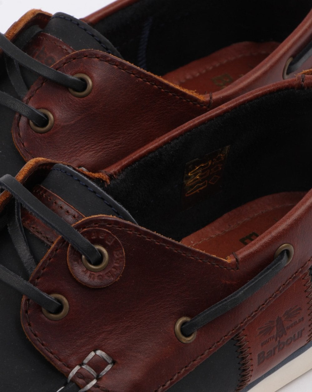Barbour Capstan Boat Shoe Navy/Brown