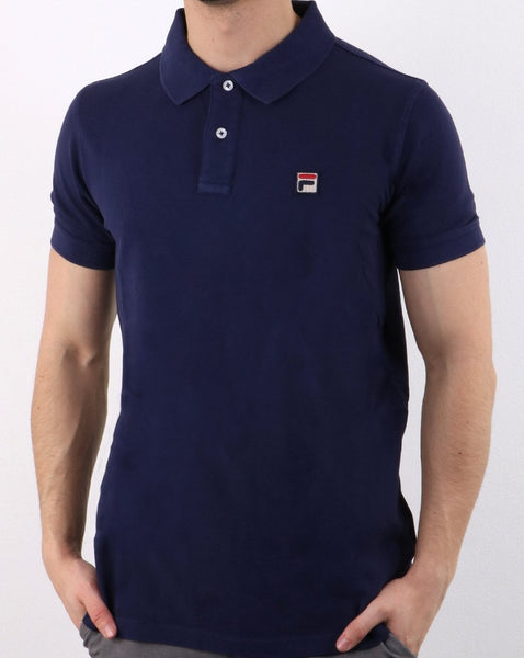 Fila Vintage Dante Polo Shirt Navy
