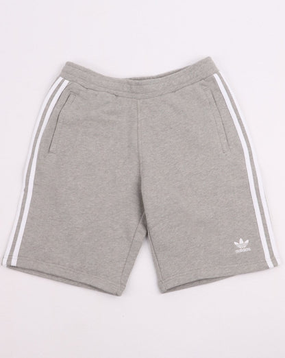 Adidas Originals 3 Stripes Zip Pocket Shorts Grey Heather