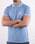 Sergio Tacchini Tipped Polo Shirt Sky Blue/White