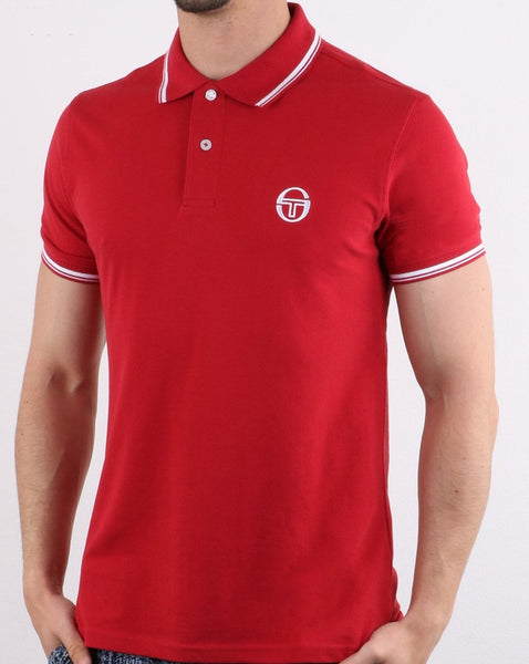 Sergio Tacchini Tipped Polo Shirt Red/white
