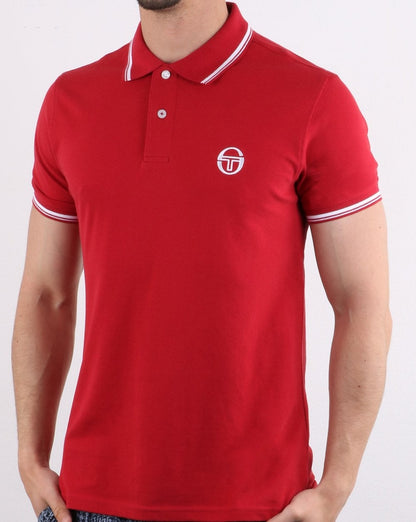 Sergio Tacchini Tipped Polo Shirt Red/white
