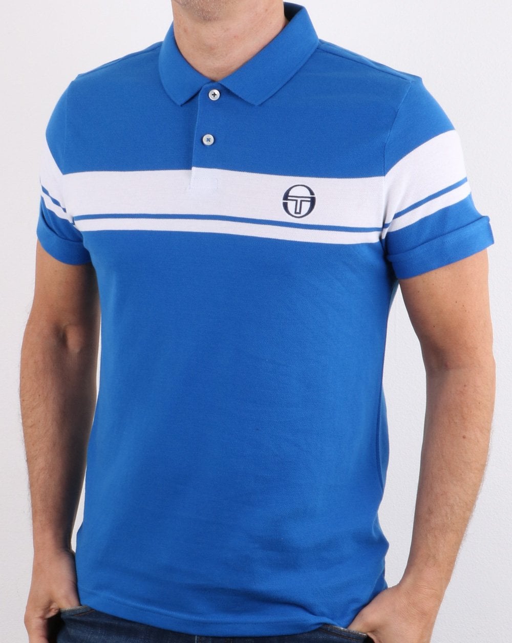 Sergio Tacchini Young Line Polo Shirt Royal Blue/white