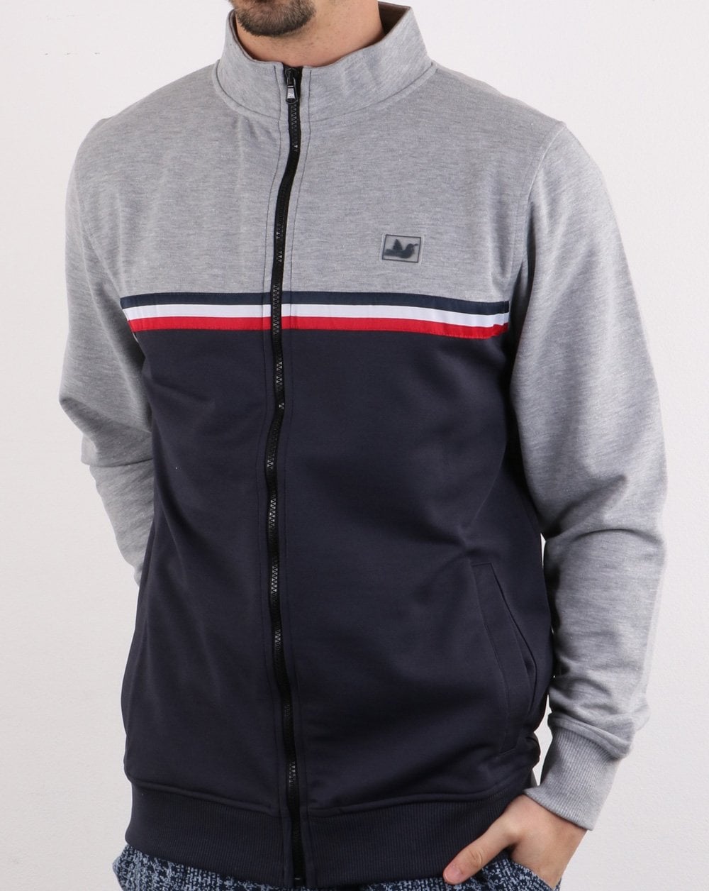 Peaceful Hooligan Joshua Track Top Grey