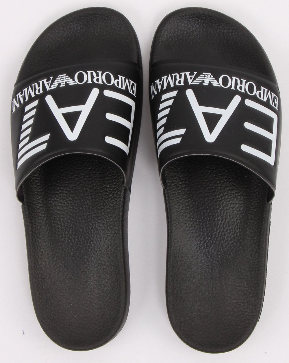 Emporio Armani EA7 Logo Sliders Black