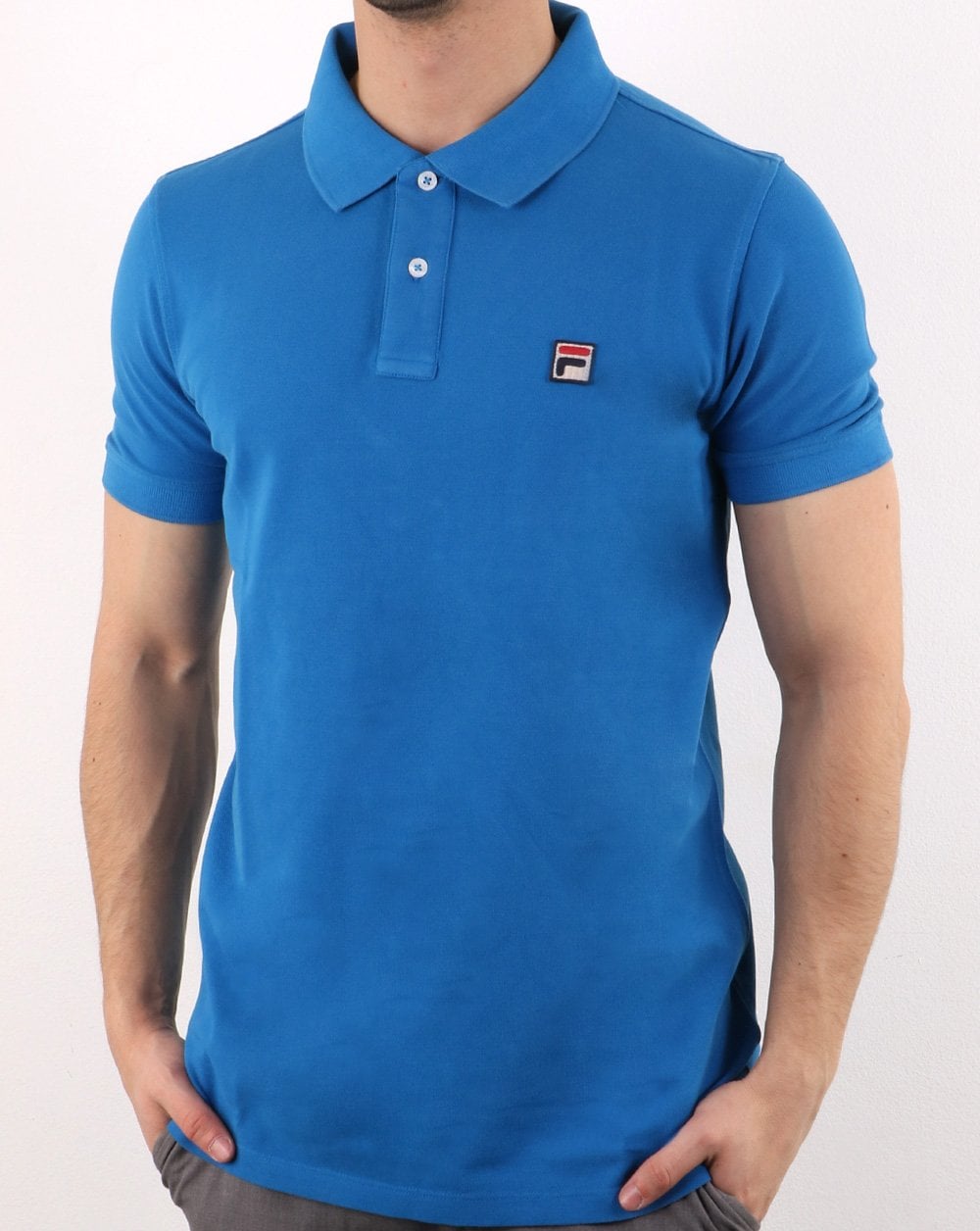 Fila Vintage Dante Polo Shirt Royal