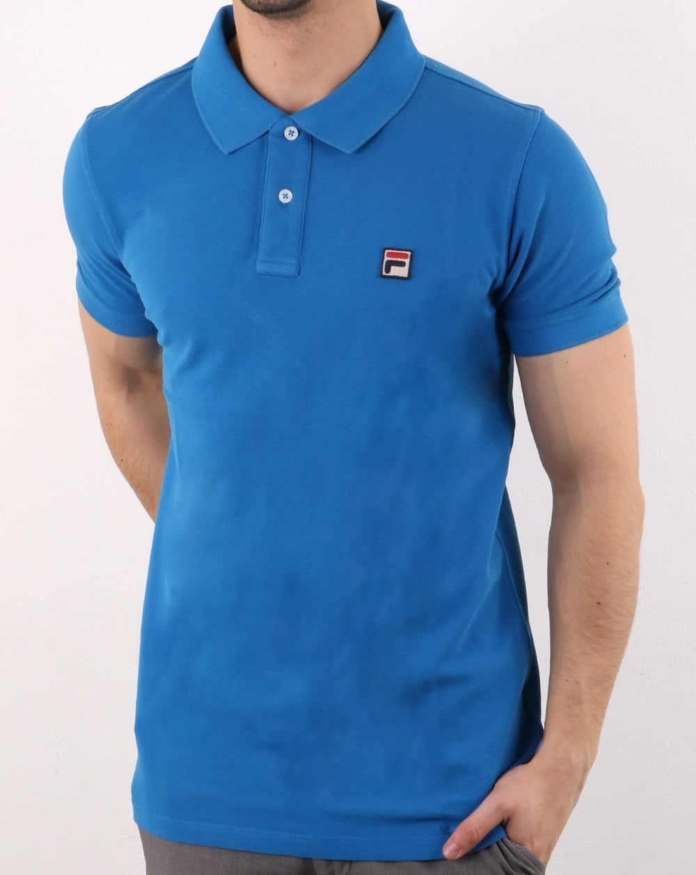 Fila Vintage Dante Polo Shirt Royal