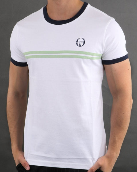 Sergio Tacchini Supermac T-shirt White/quiet Green